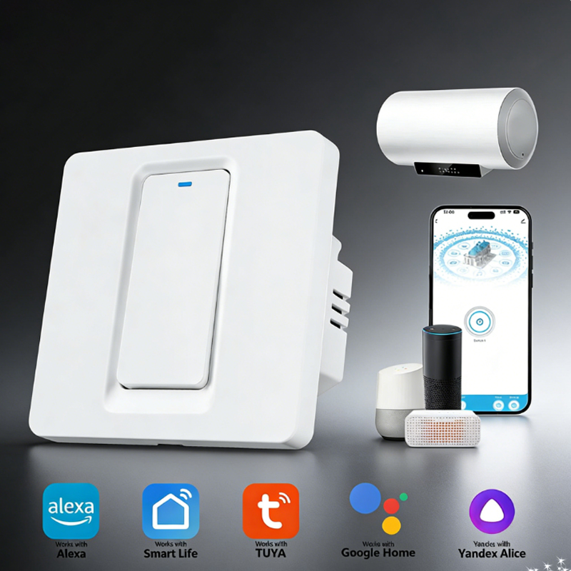 Smart Light Switch Wifi - スマート給湯器スイッチ/WiFi&Bluetooth タッチコントロールは Alexa/Google Home/Smart Life APP