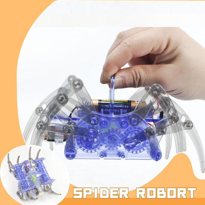 Stem Robotics Kit - ホット販売新しい電動ロボットスパイダーおもちゃ DIY 教育幹ロボット組み立てキット子供のためのクリスマスハロウィン誕生日ギフト