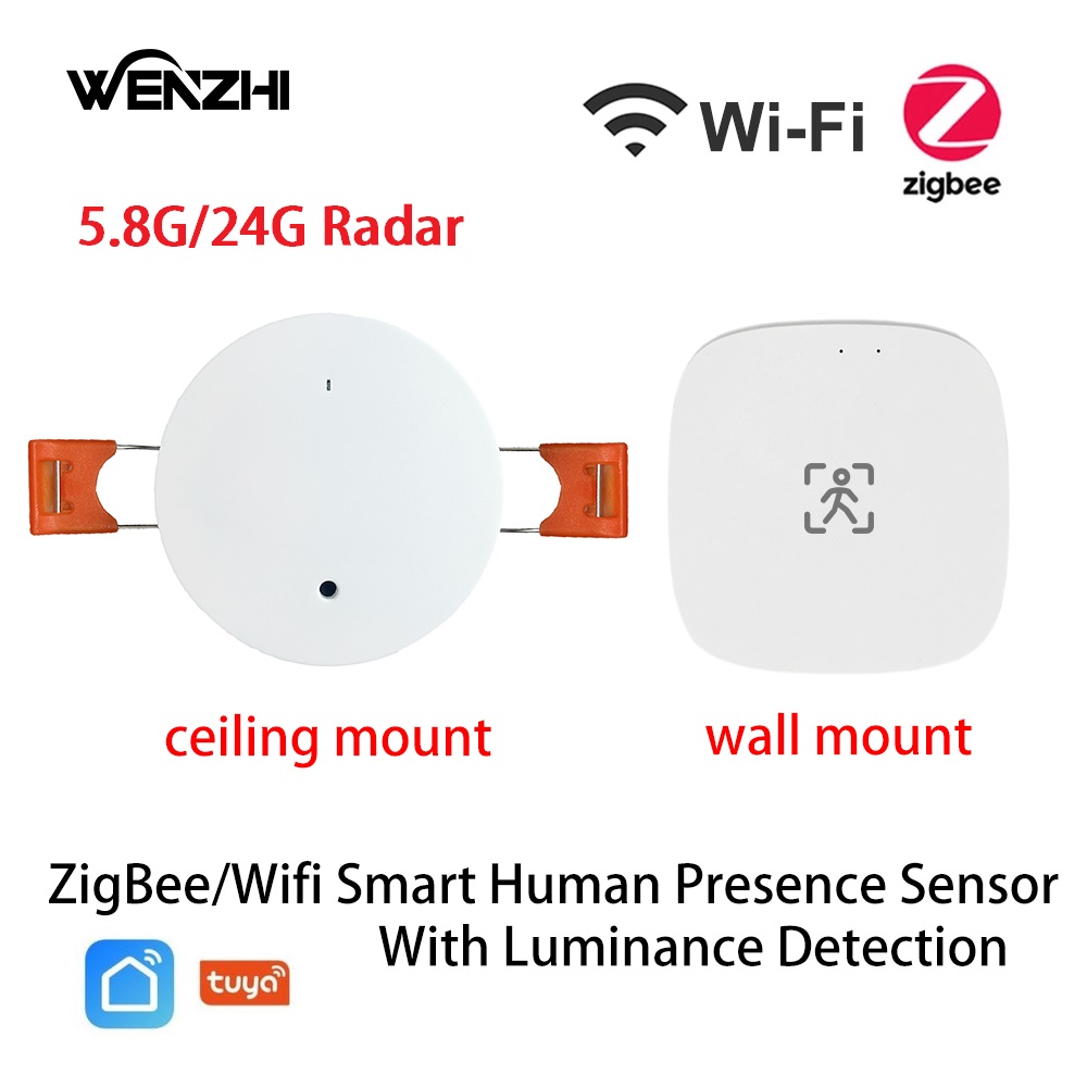 Smart Home Automation Kit - ZigBee Wifi MmWave 人間存在モーションセンサー輝度/距離検出 5/110/220V Tuya