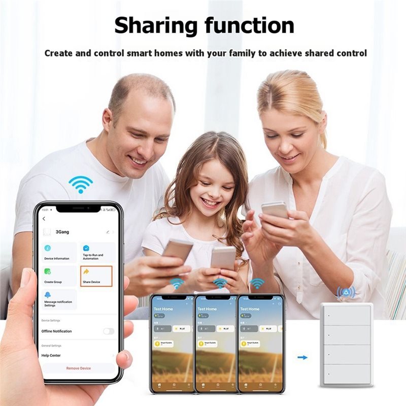 WCS-Tuya Wi-Fi対応スマートライトスイッチ。音声 - Smart Light Switch Wifi のレビューと価格