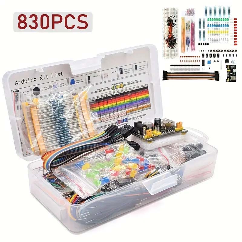 830 ピース/箱 DIY プロジェクトスターターキット A - Esp32 Smart Home Kit のレビューと価格